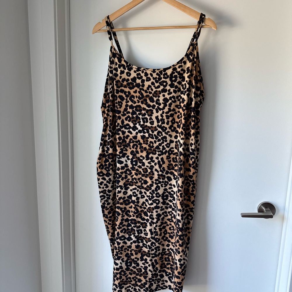 Leopard Print Slip Dress - Picture 1 of 1